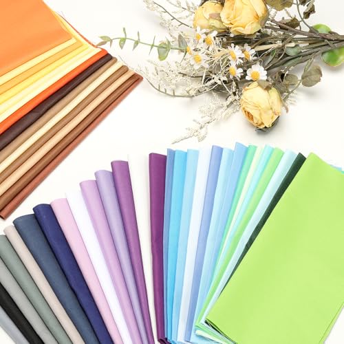 PATIKIL Cotton Fabric Bundles, 14 Pcs 10 x 10 Inch Fat Quarter Solid Color Precut Fabric Squares for Sewing Patchwork Quilting DIY Crafts, Brown - color: Brown, size: 10 x 10 Inch