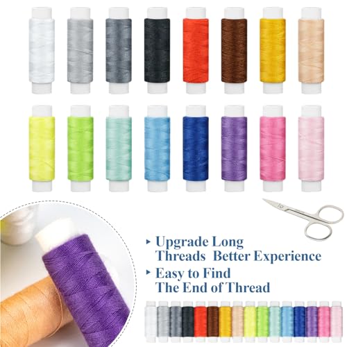 Sewing Kit Basic for Adults, 87 Pcs Sewing Kit with Needle and Thread, Sewing Supplies Portable Travel Emergency Repair Kit for Beginners Home DIY, Gift for Mom and Grandma OKOMER - size: M