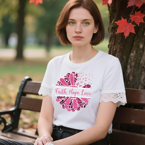 30 Pcs Breast Cancer Awareness Dtf Transfers Ready to Press - color: Breast Cancer Awareness