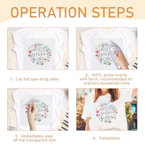 Dazoratix Christian Iron on Patches - 30 Sheets Religious Transfers Ready to Press Bible Verse Religion Heat Transfer Design Stickers for T-Shirts Backpacks Women Girl DIY Crafts Clothing Decorations - style: Christian-30PCs