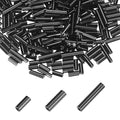 MECCANIXITY 2000pcs Glass Bugle Beads 4/6/9mm Long Tube Cylinder Beads - color: Black