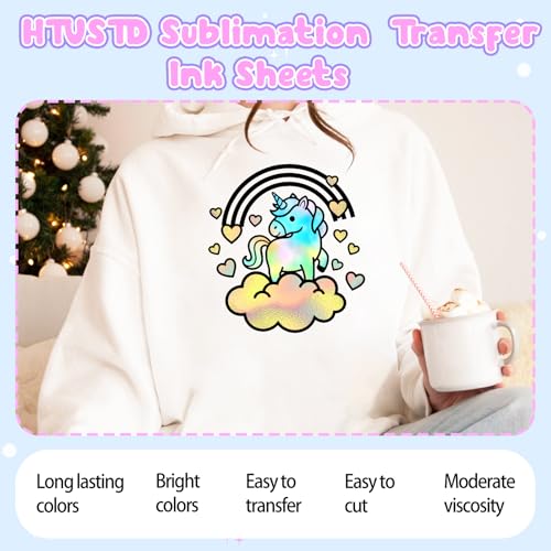 HTVSTD Intrigue Sublimation Transfer Ink Paper 10 Sheets 12 * 10in - color: black