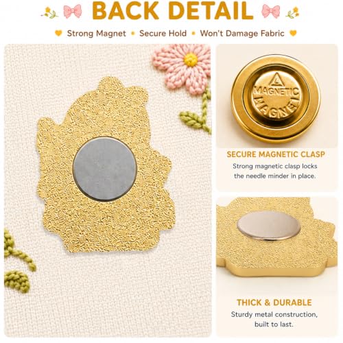 Funny Duck Needle Minder Magnet, Cute Magnetic Sewing Accessory for Embroidery, Needlepoint & Cross Stitch Projects
