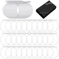 Berlune 120 Pcs Elastic Bows Pre Tied Stretch Loops Wrap, Silver - color: Silver