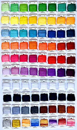 188 Embroidery Floss Set Including Cross Stitch Threads Friendship Bracelet String with 2-Tier Transparent Box, Floss Bobbins and Cross Stitch Kits - size: 2-Tier box