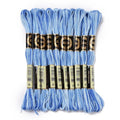 10 Skeins Dodger Blue 0.5mm 6-Ply Polyester Embroidery Floss Cross Stitch Threads Segment Dyed Gradient for DIY Craft Hand Sewing Knitting DIY Crafts Jewelry Making 8.75 Yards(8m)/Skein - color: Dodger Blue