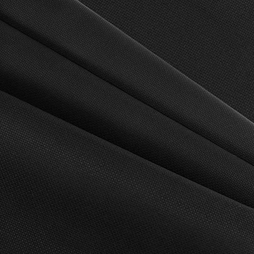Caydo 18 Count Aida Cloth Black Aida Cross Stitch Aida Cloth for Handmade Cross Stitch Fabric Needlework, 39 x 60 inch - color: Black, size: 18 Count