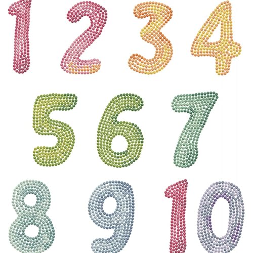 DIAMOND DOTZ Count Number Art Diamond Painting Kit for Adults with Gems - color: DOTZ Count