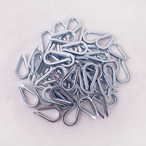 Wire Rope Thimble, for Wire Rope Dia. 1/8 in, Carbon Steel - size: 1/8“