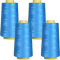 Superpunch SuperSew Thread, 4 Cones of 3000 m, Pack of 4, Light Blue 2805 - color: Light Blue 2805