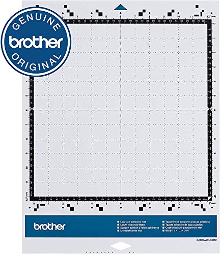 Brother ScanNCut DX Low Tack Adhesive Mat 2-Pack, 12" x 12" and 12" x 24", for Thin and Delicate Materials - style: 12" x 12" & 12" x 24" Low Tack