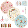 FEIYUENO 3 Pack Embroidery Sampler Kit for Beginners Adults (Plant) - color: Plant