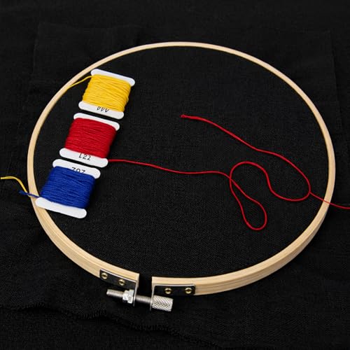 Linen Embroidery Fabric, 20 by 59-Inch Needlework Fabric Black - color: Black Color