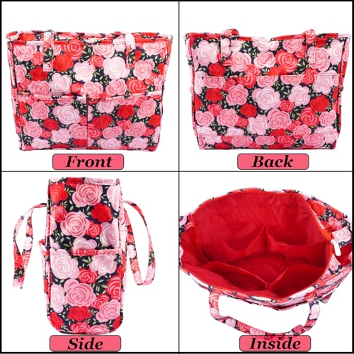 Hobekoee Crochet Bag Organizer Yarn Storage Organizer - color: Red