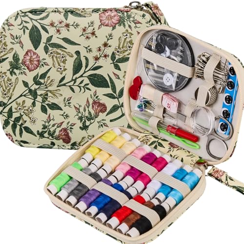 Arts Craft Printing Sewing Kit Travel Basic Small Sewing Set - color: Blossom