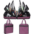 PACMAXI Sewing Accessories Storage Bag, Knitting, Craft Tools - color: purple