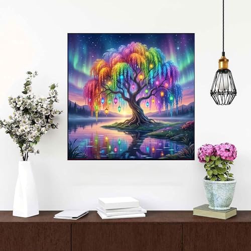 WUSARPLY Tree of Life Stamped Cross Stitch Kits for Beginners Adults - color: J168
