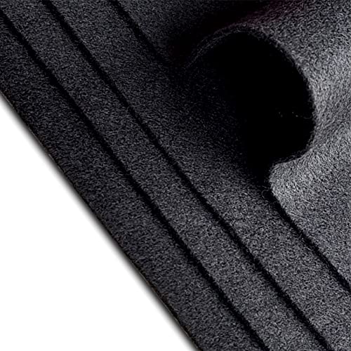 Jtnohx Color Felt Fabric Soft Felt Sheets for Crafts Black 20Pcs 8"x12" - color: Black