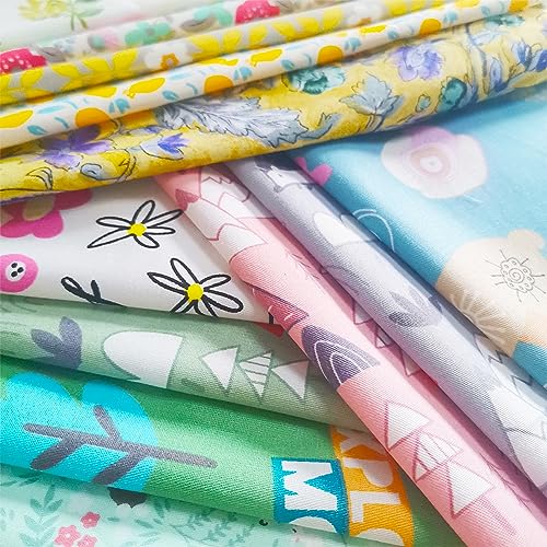 56pcs Cotton 9.8” x 9.8”(25cm x 25cm) Quilting Fabric Bundles, Pre-Cut Squares Sheets for Patchwork Sewing Quilting Crafting, No Repeat Patterns. - color: A-3