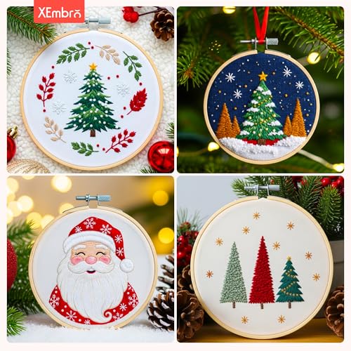 XEmbro Embroidery Hoops, 4 Inch, 9 Pieces - style: 4 Inch