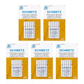 SCHMETZ Embroidery Sewing Machine Needles - Precision Needles, Size 90/14, 5-Needle Cards, Pack of 5 - style: 5 Cards (25 Needles)