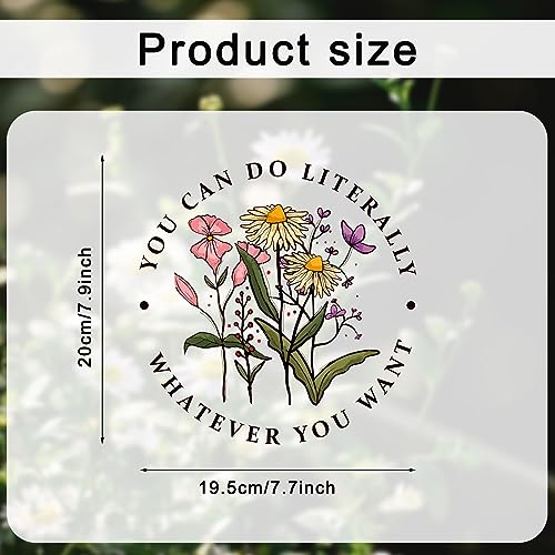 Whaline 30 Pcs Wild Flower Iron On Transfers Patches Wildflowers Butterfly Heat Transfer Iron Patches Vintage Floral Print Heat Transfer Stickers for Spring Summer T-Shirts Clothing DIY Craft Decor - style: Vintage Flowers