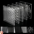 5 Pcs Acrylic Sashiko Stencil, 4.7 Inch Sashiko Embroidery Templates