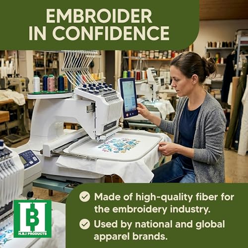 HBI Tear Away Embroidery Stabilizer Roll, 1.8 oz Medium, 15 in x 50 yd - size: 15" x 50 Yds
