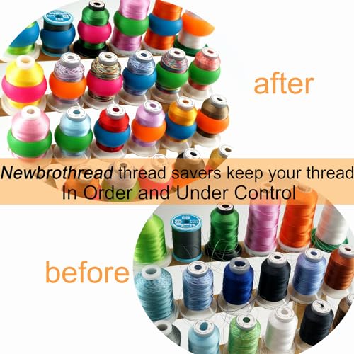 New Brothread 100pcs Thread Spool Huggers - color: Multi-color 100