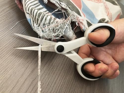 5 Inch Detail Scissors, Precision Paper Scissor Cutting, 3 Pack - color: White