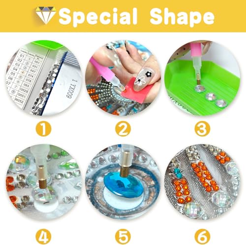 SKRYUIE DIY Diamond Art Kits for Adults Eagle Special Shape - 5D Diamond Painting Kits for Adults Animal - Crystal Embroidery Cross Stitch - Craft for Wall & Office Decor 12×16 Inch - color: Colorful-2