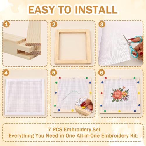 14-Mesh Needlepoint Canvas Pack (62" x 20") – 100% Cotton Blank Mesh Fabric