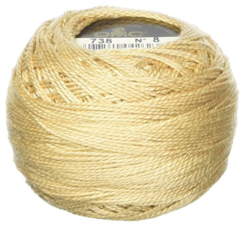 DMC Pearl Cotton Ball Size 8 87yd, Very Light Tan