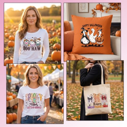 30 Pcs Halloween Dtf Transfers Ready to Press Iron on Transfers - color: Halloween Ghost