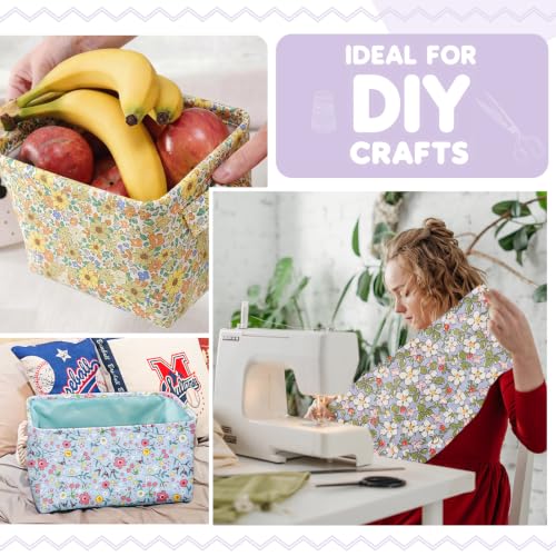 Aubliss 8pcs Fat Quarter Fabric Bundles (100% Cotton - 20'' x 20'') - color: Ditsy Floral