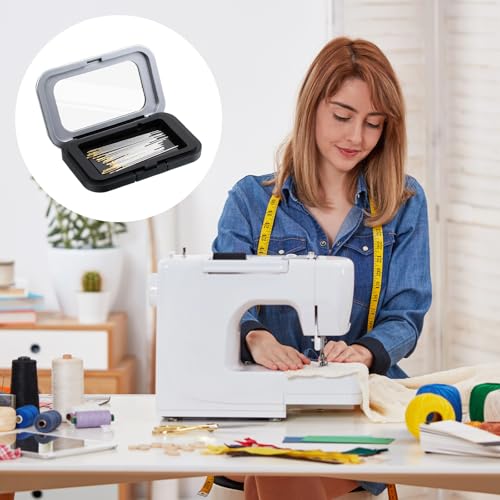 JJUNW 2 PCS Magnetic Needle Holder Case, Portable Sewing Pin Storage Case
