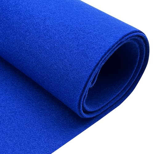 EOVEA | Acrylic Felt Fabric by The Yard | 72" Wide | 1.6mm Thick | Soft & Durable Non-Fraying Felt | for DIY Crafts, Sewing, Upholstery, Costumes & Padding(Royal Blue, 1 Yard) - color: Royal Blue, size: 1 Yard