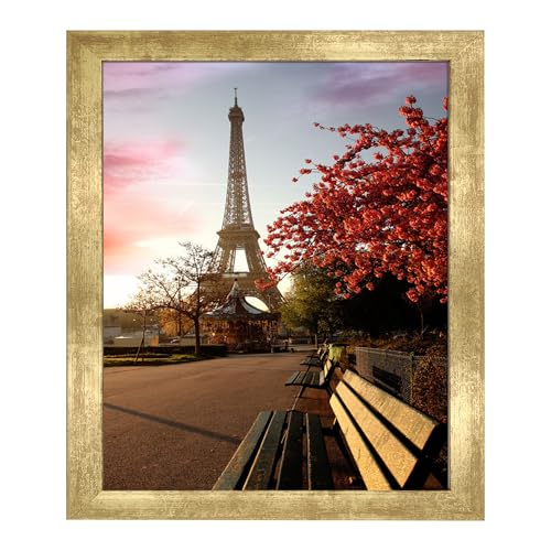10x12 Photo Frame Gallery Picture frame with 8x10 mat,Freestanding and Wall Mountable,Gold - color: Gold, size: 10x12