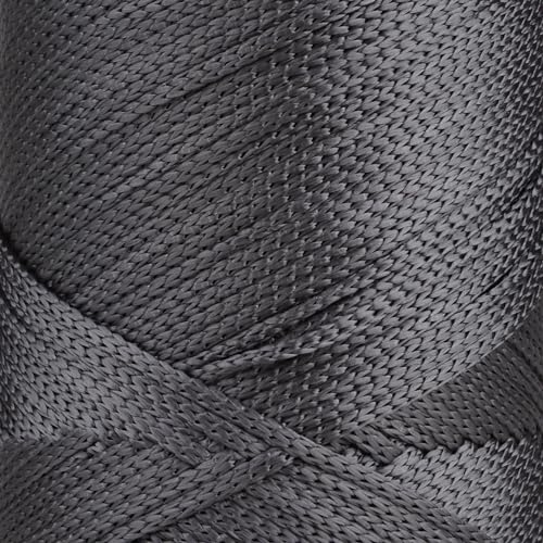 Sensy Premium 2mm 251 Yards Polyester Rope 100% Polypropylene Cord Macrame Cord 2mm Crochet Bag Cord Macrame Rope Crochet Thread Gift for Knitter (Anthracite) - color: Anthracite, size: 1 Skein
