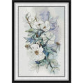 Stamped Cross Stitch Kits for Beginners- Full Set of Blooming Heather Embroidery for Adults,11 CT 3 Strands DIY Patterns Counted Arts Craft 13×18 inch - color: Blooming heather
