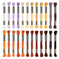 24 Skeins Embroidery Cotton Floss is 100% Egyptian Long Fiber Cotton of 8.75yds Each Cotton Cross Stitch Thread (24 Colors) - color: 24 Colors