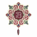Christmas Letter Beaded Counted Cross Stitch Christmas Ornament Kit Mill Hill 2015 Winter Holiday MH185302