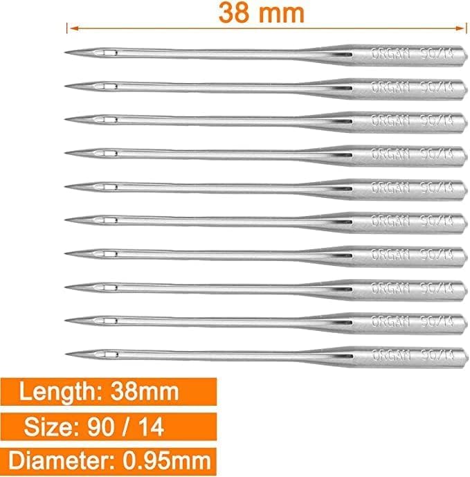 50 Pcs Embroidery Sewing Needles for Brother Machine Needles Size 90/14 130/705H HAx1 Sewing Needles for Brother Sewing Machine (5 Pack of 10 Needles) - style: 90/14- 50 pack
