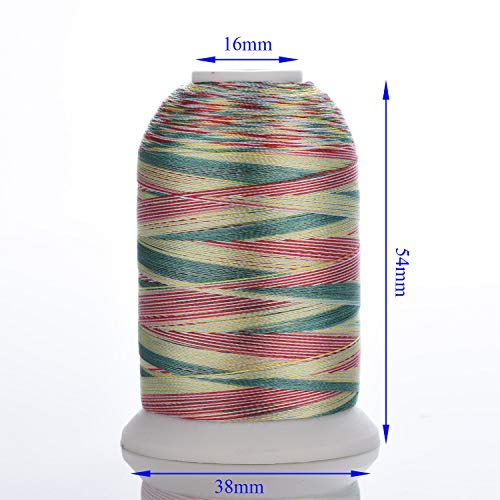 Simthreads 28 Variegated Color Embroidery Machine Thread 1100 Yards Each for Janome Brother Pfaff Babylock Singer Bernina Husqvaran and Most Sewing Embroidery Machines - color: 28 Shades
