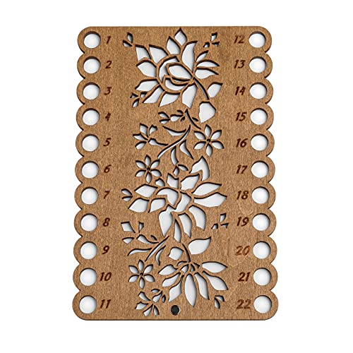 Organizer Double Sided Wooden Mouline Holder Embroidery Thread Storage Cross Stitch Accessories Sewing Floss Thread Keeper (FLZ-017) - color: FLZ-017