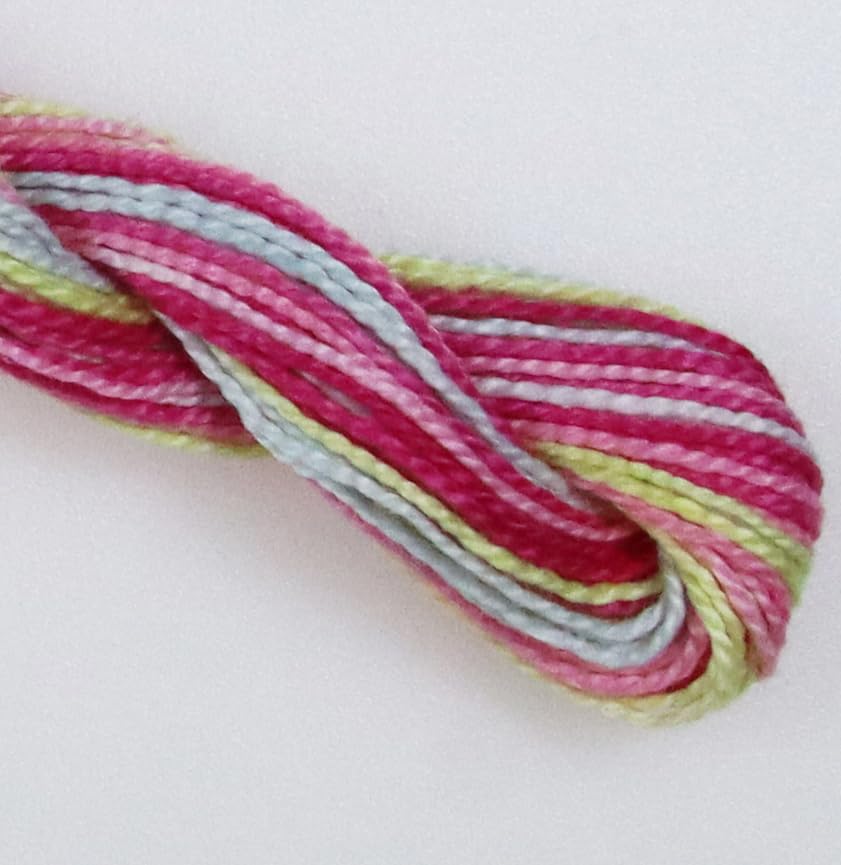 KCS 162 Yards(150 Meters) Mercerized Pearl Cotton Crochet Needlepoint Thread,Size 5 (4502, 6 skeins) - color: 4502