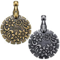Mudder 2 Pcs Yarn Cutter Pendant Metal,Antique Gold, Antique Silver - color: Antique Gold, Antique Silver