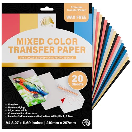 MyArtscape Graphite Transfer Paper - 20 A4 Mixed Sheets