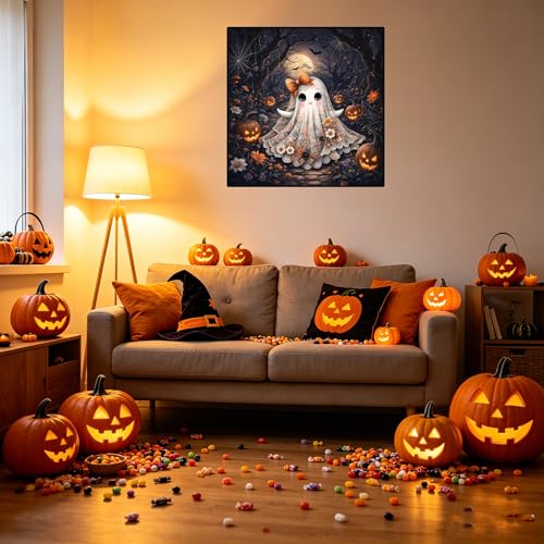 Halloween Stamped Cross Stitch Kits for Beginner Counted Needlepoint Arts - color: J182-01