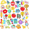 AUGSUN 36Pcs Back to School Iron on Patches for Teacher Students - style: Back to School